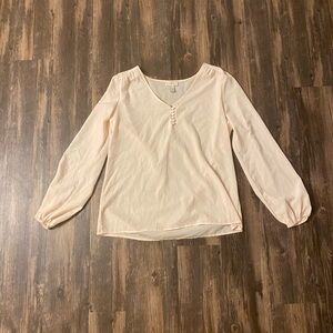 Light Pink Loft Flowy Blouse